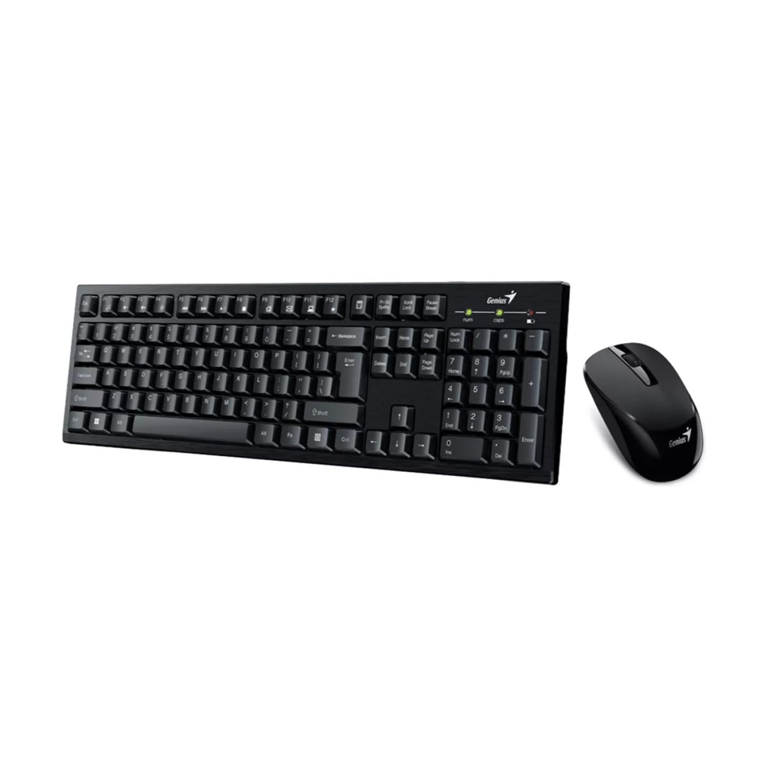 Genius - Kit Teclado Y Mouse Inalambrico Usb Negro Km-8101