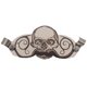 thumbnail image 1 of Protector de bigote THE VINTAGE GROOMING CO. Calavera plateada, 1 of 9