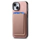 thumbnail image 4 of Funda de Cuero Magnética con Tarjetero para iPhone 14 Cubierta Delgada Rosa, 4 of 5