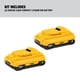 thumbnail image 3 of Batería DEWALT 20V MAX* Compact 4.0Ah, paquete de 2 (DCB240-2), 3 of 5