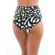 thumbnail image 3 of Bikini calzón pin up drapeado estampado negro, 3 of 4