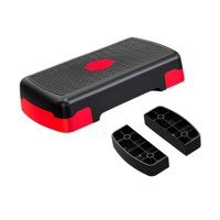 Magideal - Stepper Aeróbico Para Entrenamiento, Tabla De Equilibrio Multifuncional Antideslizante, De Ejercicio Para Gimnasio, Entrenamiento Físico En Rojo Negro