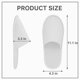 thumbnail image 3 of Pantufla desechable Celmuron 28 cm blanca – paquete de 24 pares, 3 of 6