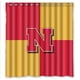 thumbnail image 1 of Cortina de ducha Wenglee Nebraska Cornhuskers, juego de cortinas de baño con ganchos, tamaño 66 x 72 pulgadas, 1 of 3