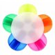 thumbnail image 3 of Destacador Multicolor 5 Colores Modelo Flower, 3 of 3