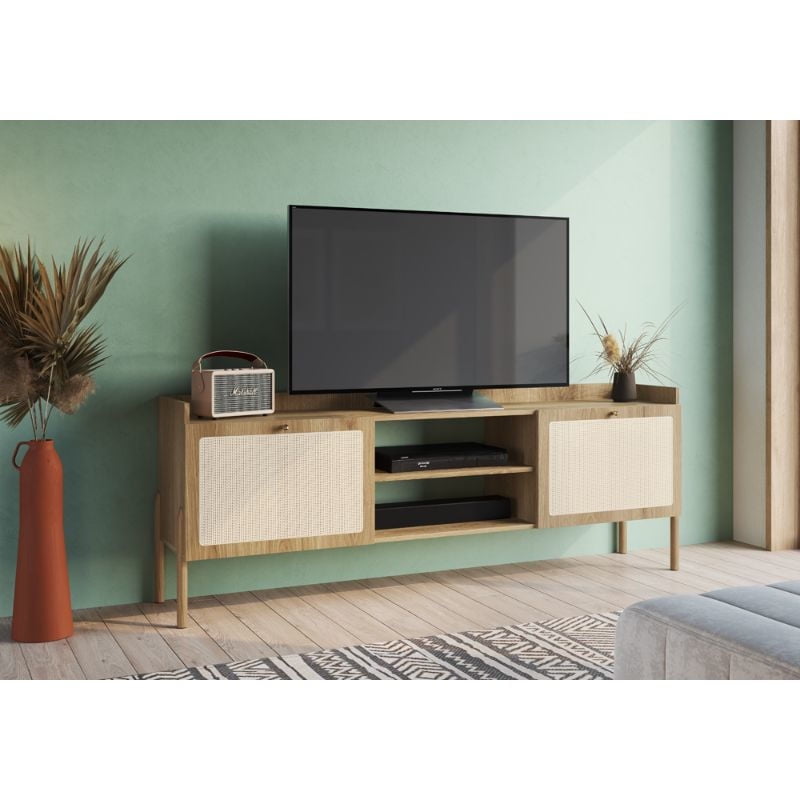 Decocasa - Rack Oslo 50 Pulgadas Beige