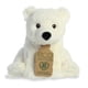 thumbnail image 1 of Peluche de oso polar Aurora Eco Nation, 9.5 pulgadas, blanco, 1 of 7