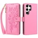 thumbnail image 2 of Funda Billetera Floral en Relieve samsung galaxy S23 Ultra con Tarjetero y Cremallera Rosa, 2 of 6
