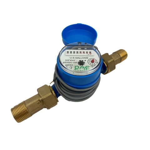Medidor De Agua Dae As200U-75P Con Salida De Pulsos, Acoplamientos 3/4 Npt