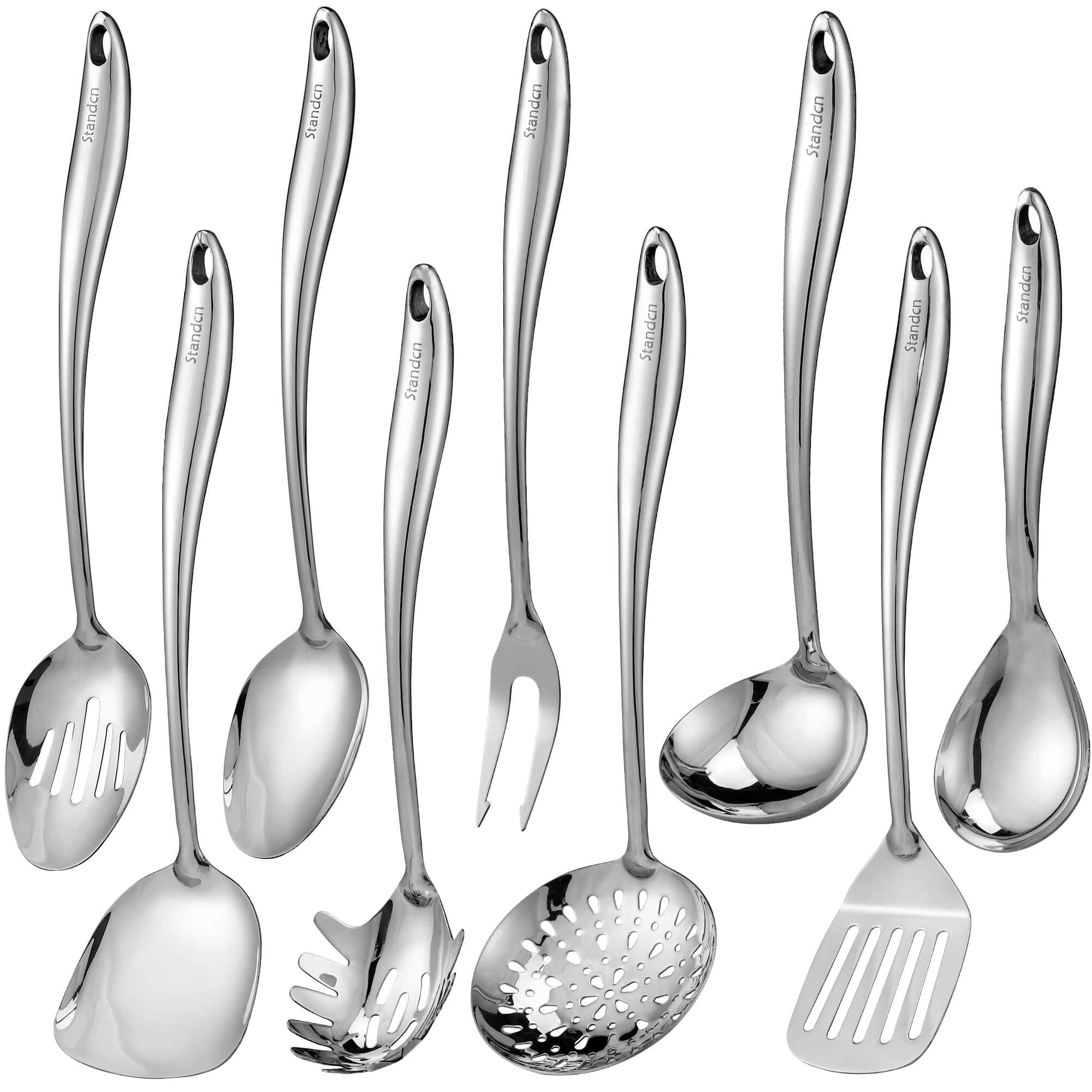 Juego De Utensilios De Cocina Standcn De Acero Inoxidable 304, 9 Piezas