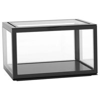 Magideal - Vitrina De Acrílico Transparente Para Almacenamiento, Modelo De Coche, Transparente Negro Con Pegatinas