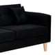 thumbnail image 4 of Sofa New Retro 3C Felpa 05 Negro, 4 of 6