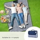 thumbnail image 2 of Gran manta de picnic, almohadilla de picnic impermeable, a prueba de arena, camping en playa al aire libre, adecuada para 1 - 4 adultos, 145 x 200 cm, 2 of 7