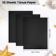 thumbnail image 3 of Papel de seda Hlonon, 30 hojas, 35 cm x 50 cm, para envolver regalos, color negro, 3 of 7