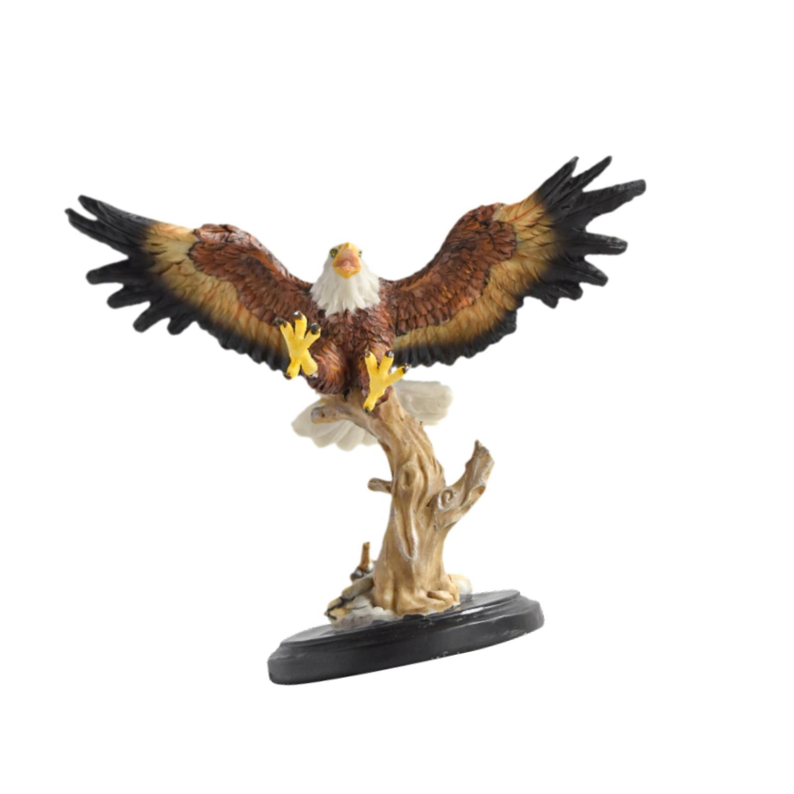 Bothyi - Estatua De Águila Retro, Adorno De Decoración Creativa Para Estante De Escritorio, Estantería De 25cm X 12,5cm X 21,5cm