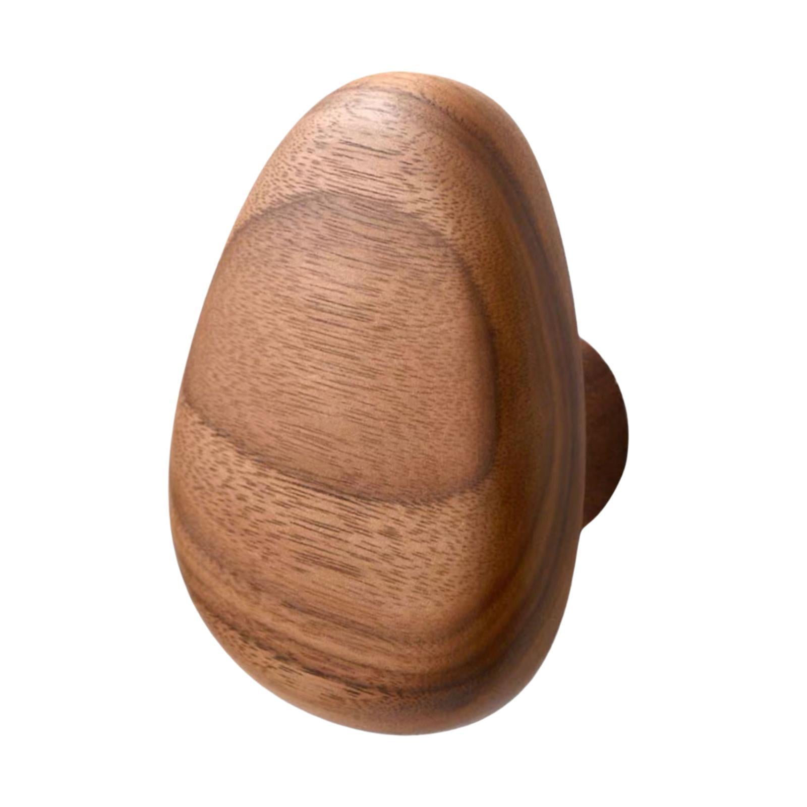 Magideal - Gancho De Madera Montado En La Pared Gancho De Pared Rústico, Arte Moderno, Gancho De Madera Para Abrigos, Perilla De Gabinete De Madera Para Sombrero 64 X 46 X 3 Cm