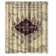 thumbnail image 1 of Cortina de ducha con diseño de mapa del merodeador, juego de cortinas de baño con ganchos, tamaño 66 x 72 pulgadas, 1 of 3