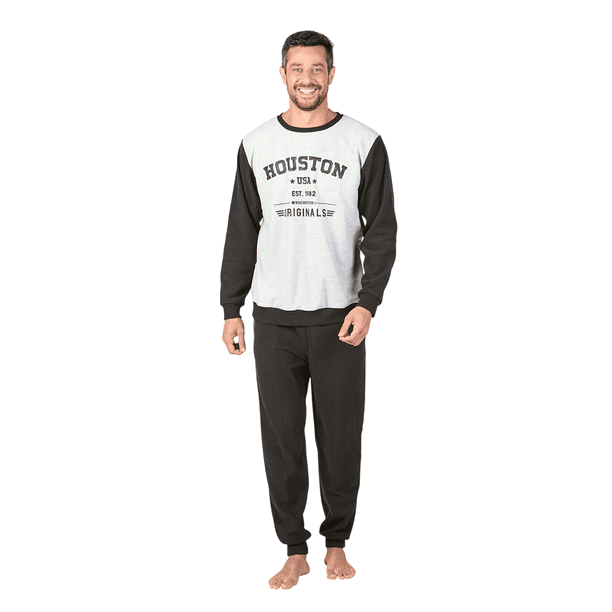 Pijama Micropolar Hombre Dos Tonos