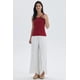 thumbnail image 4 of Polera Mujer Rib Lisa Rojo Oscuro, 4 of 4