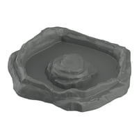 Magideal - Cuenco Para Baño De Reptiles, Piscina, Cuenco Para Alimentación De Reptiles, Comedero, Decoración, Cuenco De Terrario Para Tortugas, Suministros Para Gris M