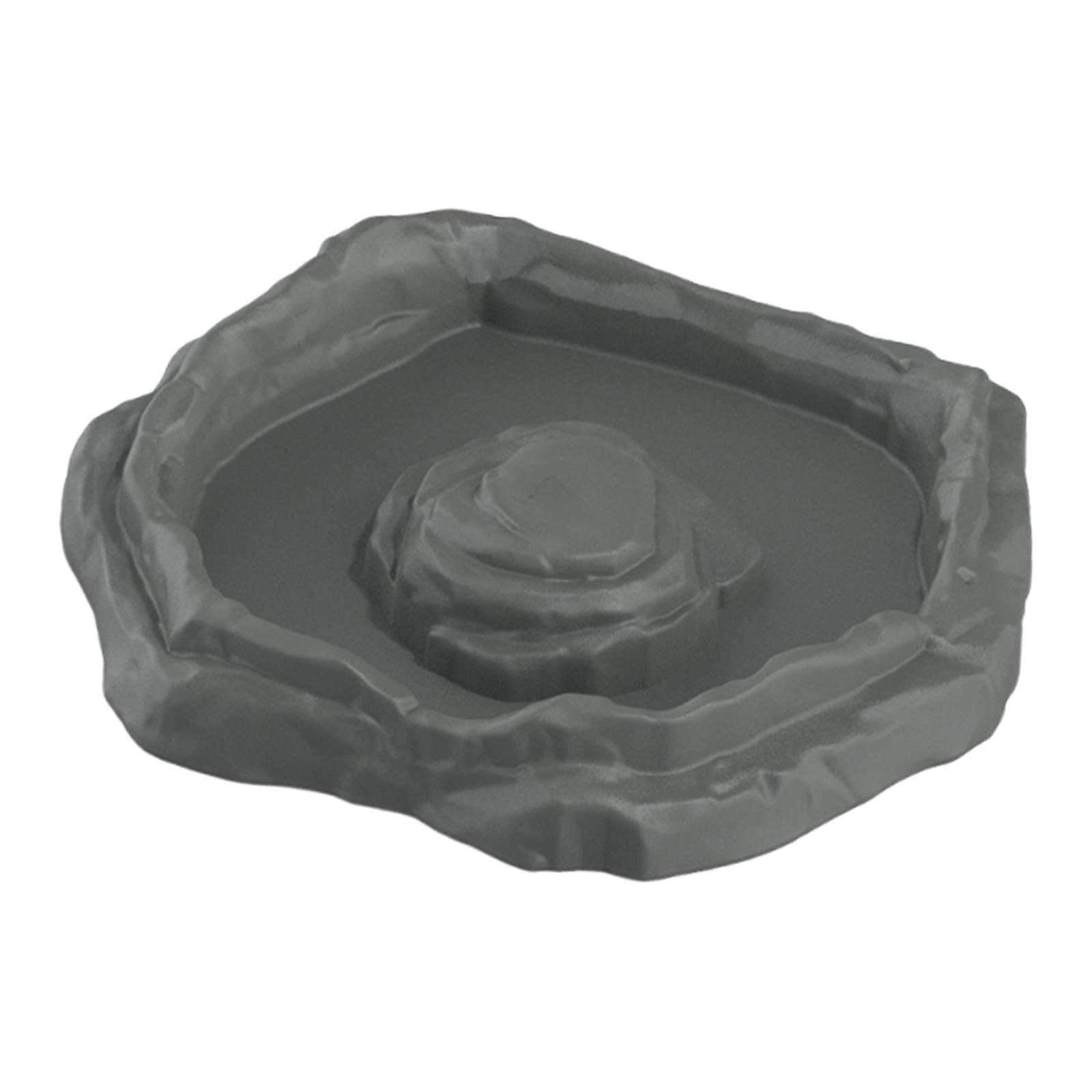 Magideal - Cuenco Para Baño De Reptiles, Piscina, Cuenco Para Alimentación De Reptiles, Comedero, Decoración, Cuenco De Terrario Para Tortugas, Suministros Para Gris M