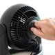 thumbnail image 2 of Ventilador de escritorio Iris Ohyama, 3 velocidades, 15.8 m, distancia aérea, negro, 2 of 6