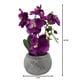 thumbnail image 4 of Planta Artificial Orquidea Pequeña Macetero De Cemento purpura, 4 of 5