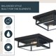 thumbnail image 2 of Quoizel Westover Luminaria de techo de montaje al ras para exteriores de 12" (Earth Black), 2 of 9