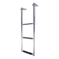 Magideal - Escalera Telescópica Para Barcos, Escalera Extensible, Escalones Extraíbles De Acero Inoxidable, Escalera Para Lanchas Rápidas, Yates Marinos, 3 Pasos