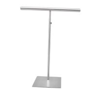 Magideal - Soporte De Exhibición Para Bolsos Soporte Metálico Para Accesorios Organizador De Pañuelos Y Estante De Mesa Con Diseño Moderno En T Adecuado Para Bo Plata