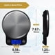 thumbnail image 5 of Báscula de cocina INEVIFIT digital de acero inoxidable de 6 kg/13 libras como máximo, 5 of 6
