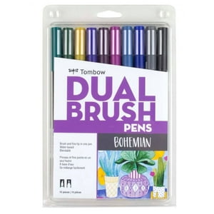 Set Marcadores Tombow Dual Brush Bohemio 10 Colores