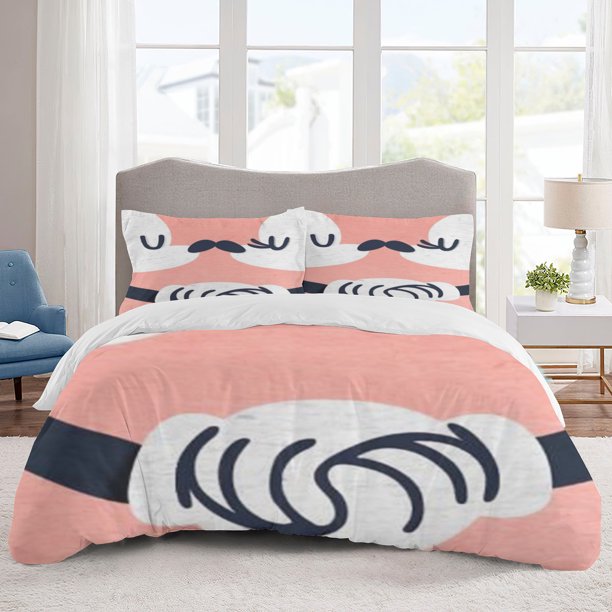 Mickey Mouse Bedding Sets Cartoon Duvet Cover Lightweight 3 Piece Bet Sets for Kids Boys Girls