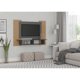 thumbnail image 1 of Panel TV Atlanta 55 Pulgadas Repisas Reversible Roble - Gris, 1 of 2