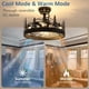 thumbnail image 5 of Ventilador de techo con luz Merexcint Farmhouse Rustic Black, 5 of 8