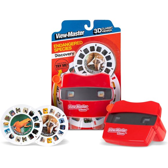 Classic ViewMaster Metallic Viewfinder with 2 Reels Retro