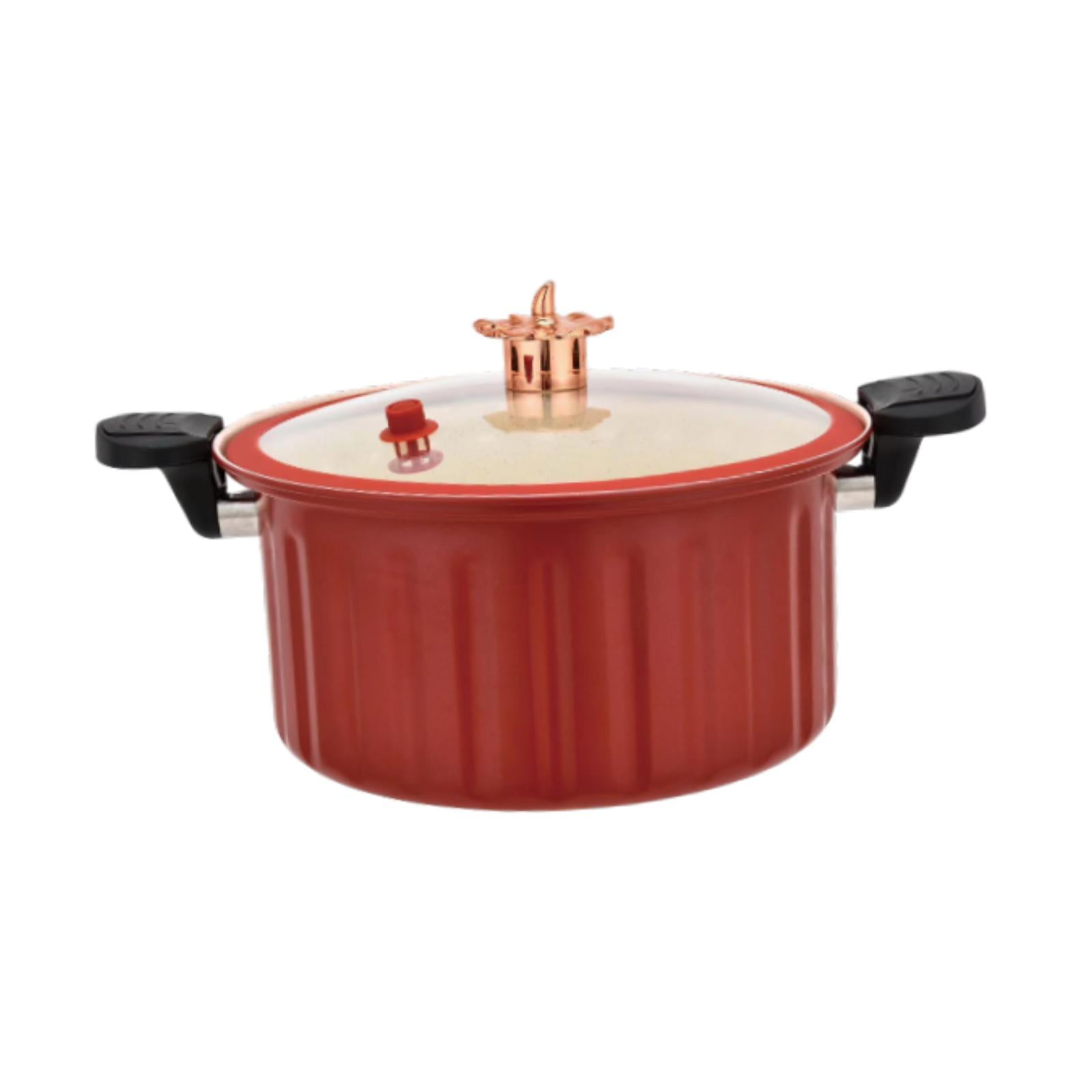 Uucntr - Olla De Cocción A Presión Para Pasta, Sopa De Fideos, Color Rojo Comercial