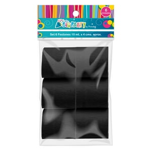 Set 6 Festones Negros 10 M X 4 Cm Halloween Big Party