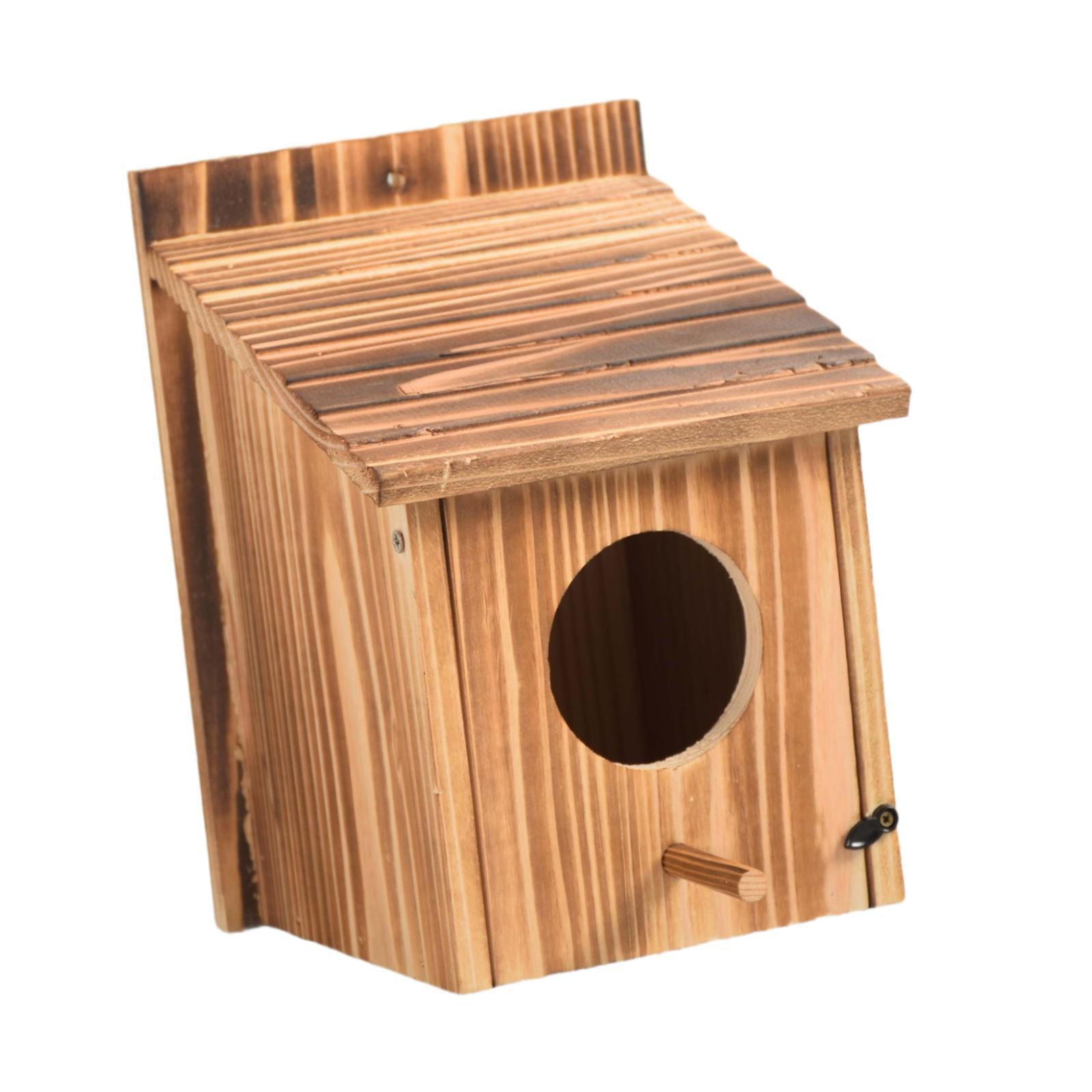 Magideal - Casa De Pájaros Para Pájaros Al Aire Libre Nido Azule Barre Alevador De Pájaros Caja De Pájaros De Madera Casa De Pájaros Colgantes Para Ventana Jardí