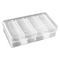 Magideal - 56 Uds. Cápsulas Para Monedas Con Caja De Almacenamiento De Plástico Y Contenedor De Almacenamiento De Junta Ajustable 4 Tamaños (20/25/27/30Mm) Para