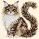 thumbnail image 1 of Kit de Arte con Diamantes OJTOYART Gato de Forma Especial para Adultos, 1 of 8