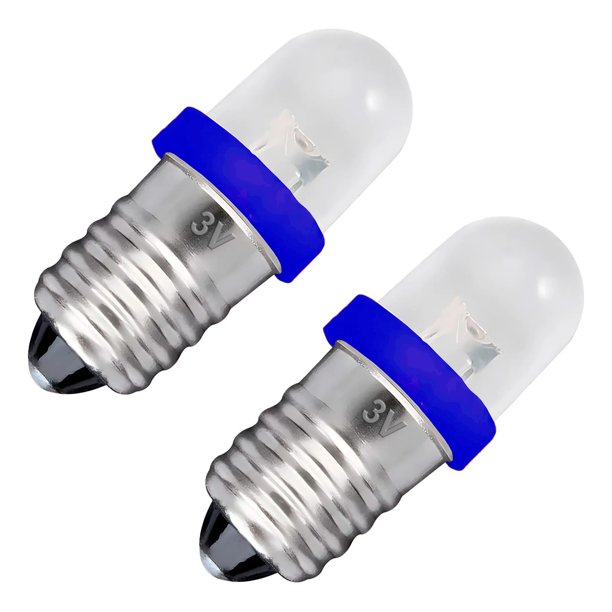 Pack 2pcs Ampolleta Led 3v o 6v e10 Proyecto Escolar Colores