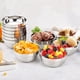 thumbnail image 2 of XmhyTop 4 piezas Bowl de Acero Inoxidable de 18 cm - Color Plata, Ideal para Cocina y Almacenamiento, 2 of 5