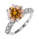 thumbnail image 1 of Anillos de Moissanita de Oro Blanco de 18K de 5Uds para Mujer Regalo Color D Claridad VVS1 Anillos de Diamante Anillo de Plata Esterlina S925 Joyería Anillos de Compromiso de Moissanita con, 1 of 8