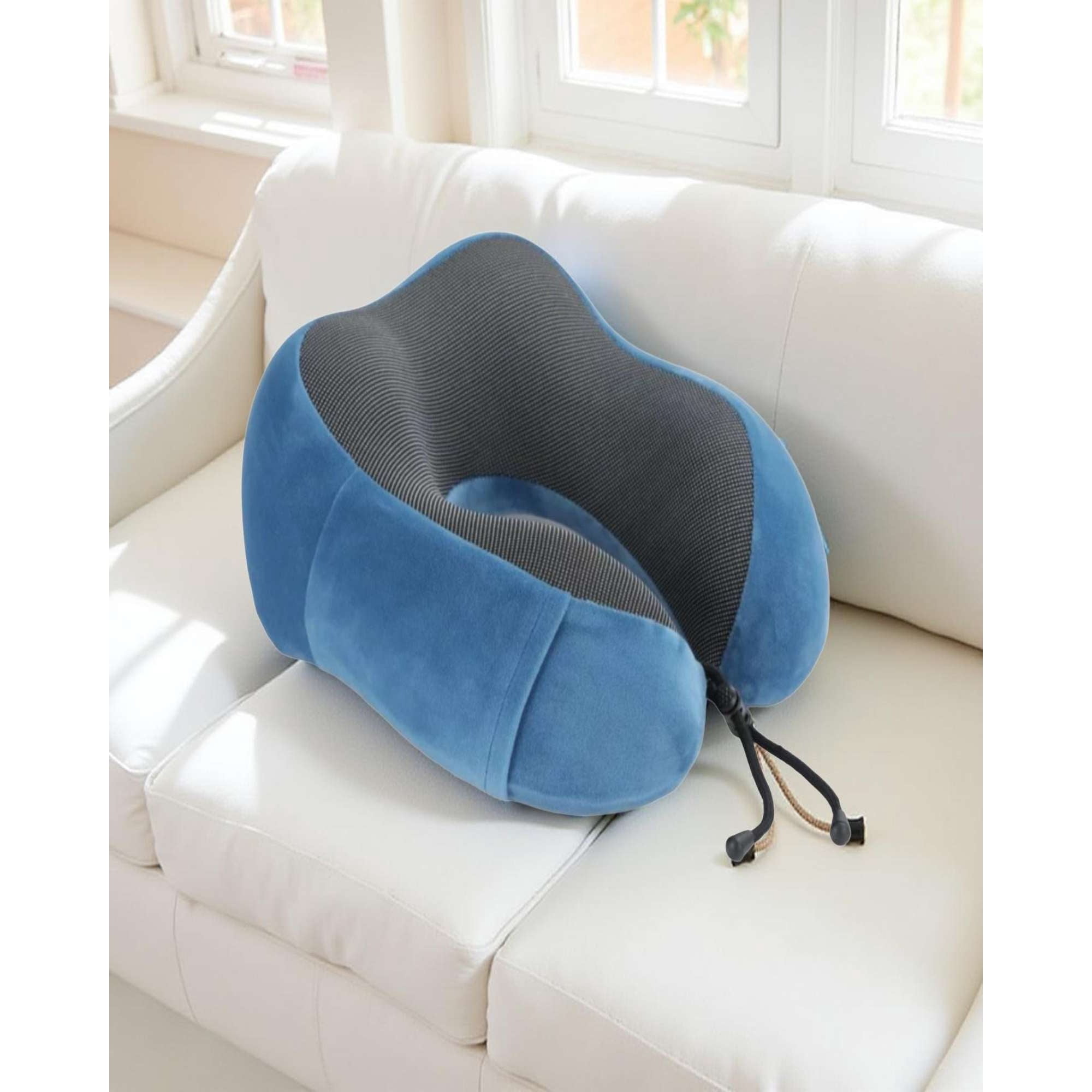 Imac Hogar - Almohada De Viaje Cervical Ergonómica Con Tela Magnética