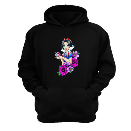 Genérico - Polerón Canguro Blanca Negro Talla Xs Unisex