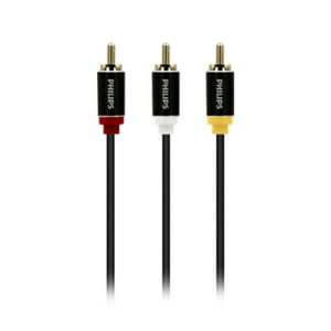 Philips - Cable De Audio Y Video Rca Puntas Doradas 1.2Mts