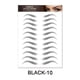 thumbnail image 1 of 1 sheet Long-Lasting 6D Hair-Like Eyebrow Tattoo Stickers - Waterproof Black and Brown Eyebrow Makeup Stickers, 1 of 3