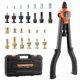 thumbnail image 1 of Kit de Herramientas para Tuercas Remachables VEVOR 43 cm con 13 Mandriles y 130 Tuercas, 1 of 9