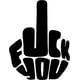 thumbnail image 1 of Sticker Hoyudo Fuck You Dedo Medio Cordial Auto Camioneta, 1 of 3